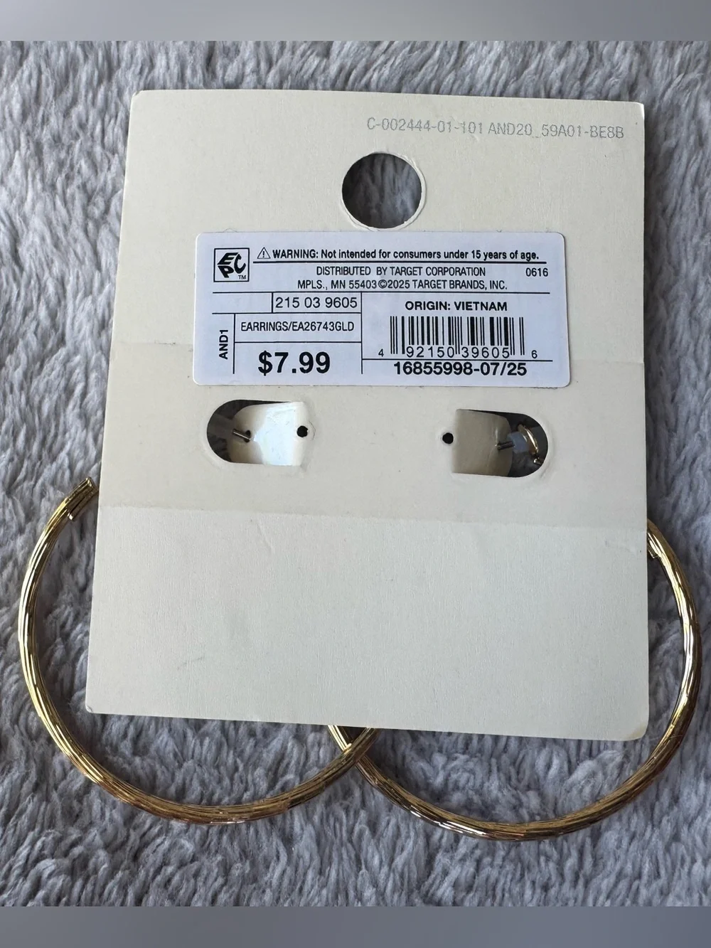 Lot of 6 A New Day Gold Toned Earrings Various Styles - Picture 5 of 10